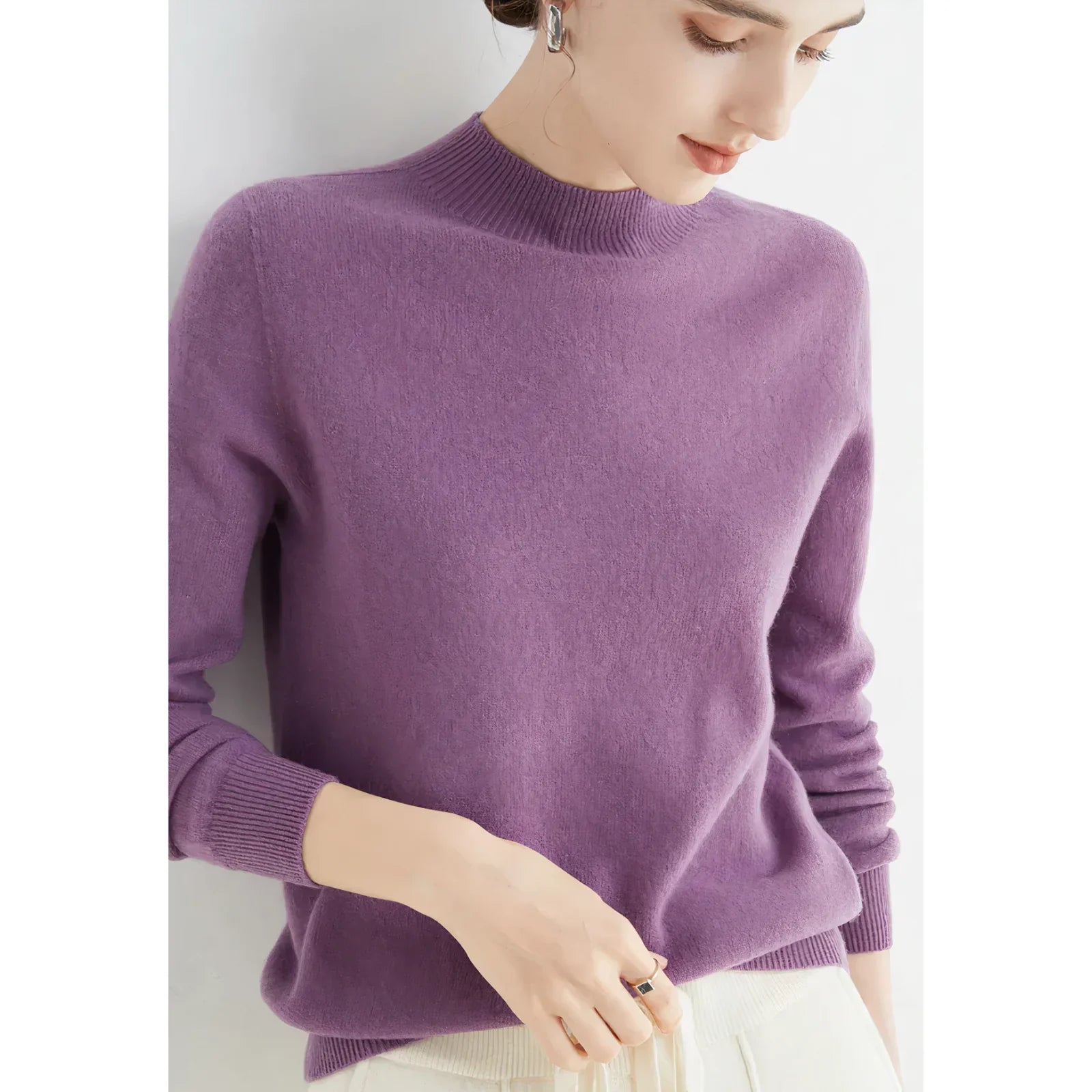 Pull en maille de cachemire pour femmes