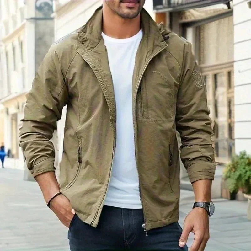 Veste d'été pour homme, imperméable et respirante, style cargo