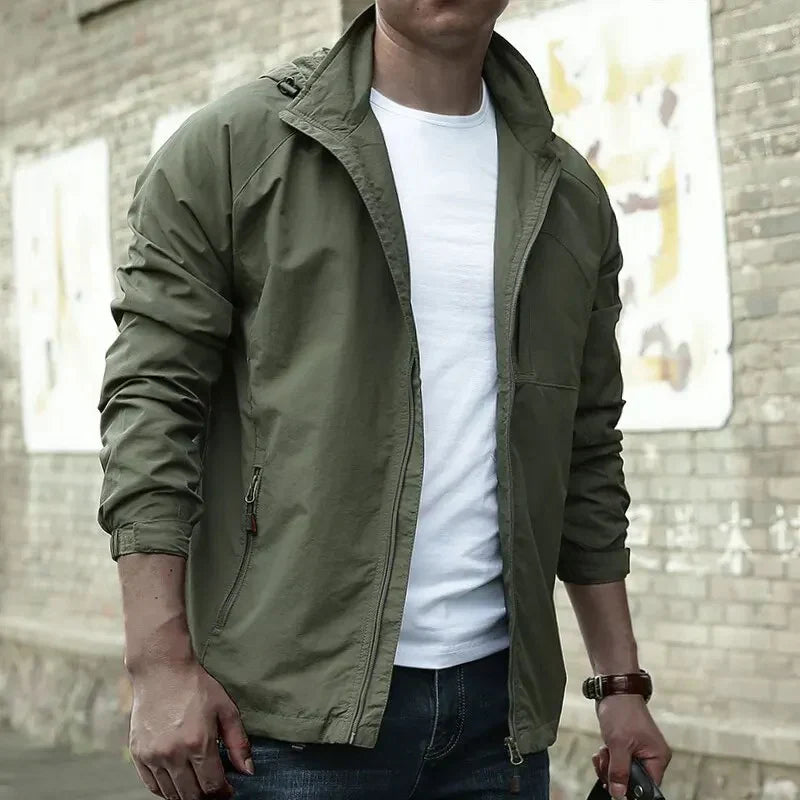 Veste d'été pour homme, imperméable et respirante, style cargo