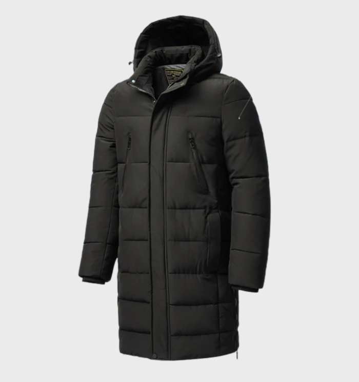 Veste parka classique imperméable et coupe-vent avec capuche épaisse