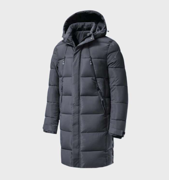 Veste parka classique imperméable et coupe-vent avec capuche épaisse