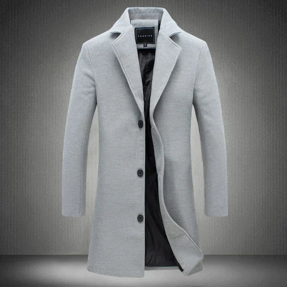 Manteau en laine pour hommes, automne et hiver