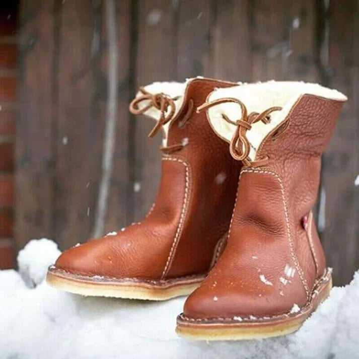 Bottes imperméables en polaire avec doublure en laine