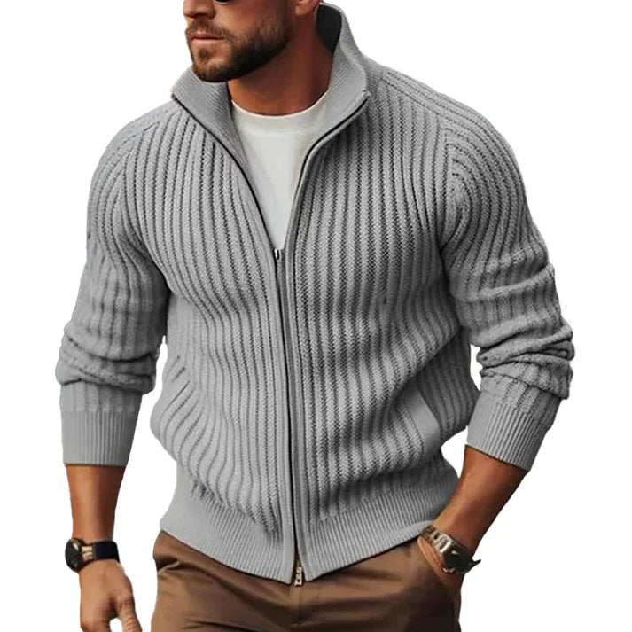 Cardigan en maille de qualité supérieure pour hommes