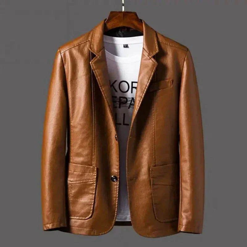 Veste en cuir de luxe pour hommes