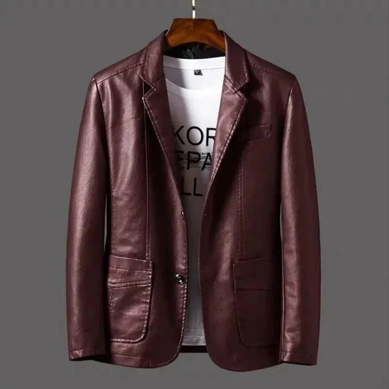 Veste en cuir de luxe pour hommes